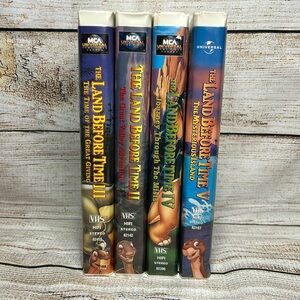 Vintage The Land Before Time VHS Collection - 4-Movie Set (Films 2-5)